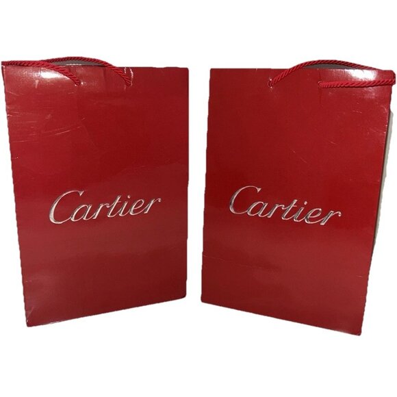 Cartier Handbags - 2 Cartier Red Paper Shopping Bag 10.5 x 8" x 4.5" In Great Condition